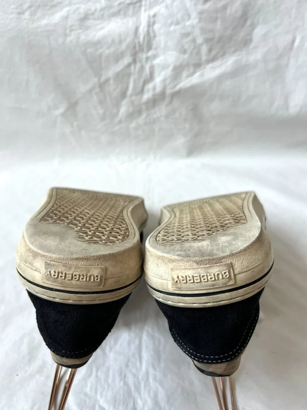 Burberry sneakers Wilson low-top shoes IT 45 US 12 mens nova check black suede
